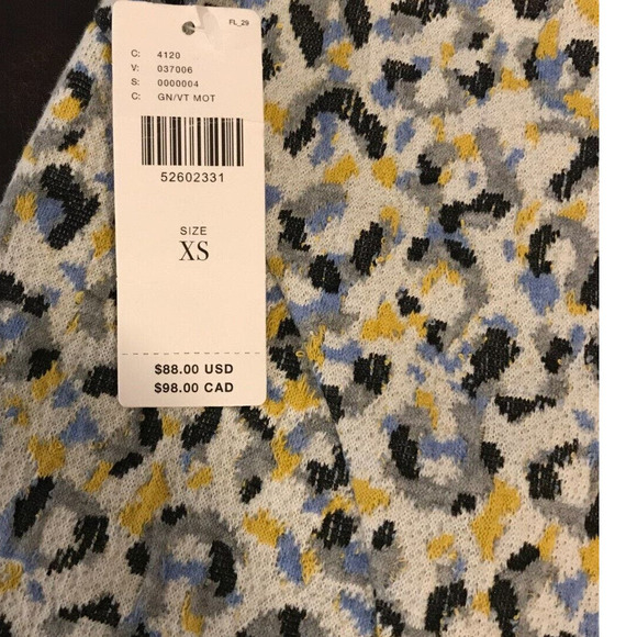 Anthropologie Maeve High Waist Leopard Print Jacquard Knit Pencil Skirt - XS NWT - Picture 8 of 12